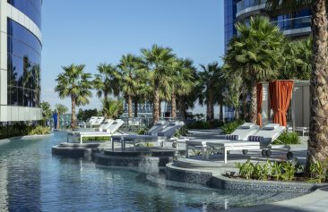 Pool deck at paramount Dubai