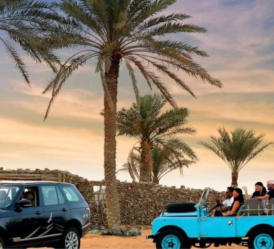 Hot Air Balloon Ride With Vintage Land Rover