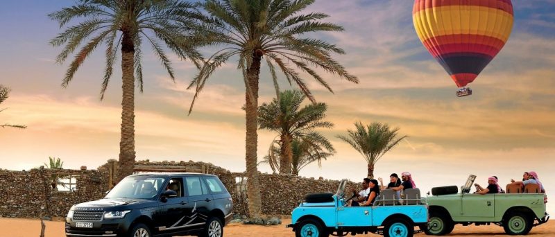 Hot Air Balloon Ride With Vintage Land Rover